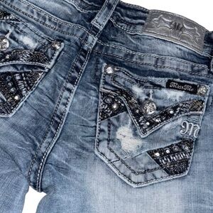 Miss Me Jean Signature Shorts, sz 27